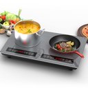 Ver imagem 1 de Gtkzw Cooktop de Indução Duplo 24" 4000w com 2 Queimadores e Tela Touch