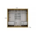 Ver imagem 5 de Guarda-Roupa Casal com Espelho 3 Portas 4 Gavetas Paradizzo Plus