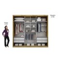 Ver imagem 7 de Guarda-Roupa Casal com Espelho 3 Portas 4 Gavetas Paradizzo Plus