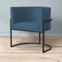 Ver imagem 7 de Kit 02 Poltronas Luana Base Preta Suede Cores - DS Estofados Poltrona Luana Azul Royal