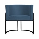 Ver imagem 3 de Kit 02 Poltronas Luana Base Preta Suede Cores - DS Estofados Poltrona Luana Azul Royal