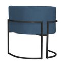 Ver imagem 6 de Kit 02 Poltronas Luana Base Preta Suede Cores - DS Estofados Poltrona Luana Azul Royal