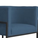 Ver imagem 5 de Kit 02 Poltronas Luana Base Preta Suede Cores - DS Estofados Poltrona Luana Azul Royal