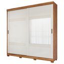 Ver imagem 2 de Guarda Roupa Gramado 2 Portas Correr com 2 Espelhos e Pés