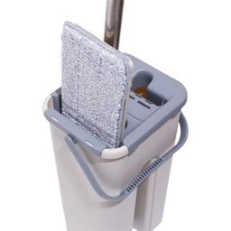 Kit Limpeza Mop flat Esfregão Balde Limpador Multiuso Wash Dry Fast - 3