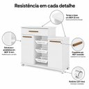Ver imagem 7 de Fruteira 2 Portas 1 Gaveta 3 Cestos Teresina Expresso Móveis