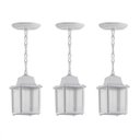 Ver imagem 1 de 3 Pendente Externo Retro Vintage Pergolado Branco Alz16