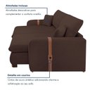 Ver mais imagens de Sofá Cama Retrátil e Reclinável 3 Lugares Linho Gelo França 230cm Yescasa