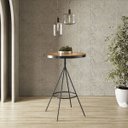 Ver imagem 2 de Mesa Alta Bistrô Detroit de 100cm Tampo com Bordas em Aço - Edecasamóveis