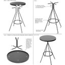 Ver imagem 6 de Mesa Alta Bistrô Detroit de 100cm Tampo com Bordas em Aço - Edecasamóveis
