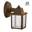 Ver imagem 1 de 10 Luminária Arandela Vintage Externo Marrom Muro Jardim Alz18