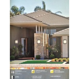 4 Luminária Parede Arandela Externa Elegance Preta Fachada Entrada Ac996 - 5