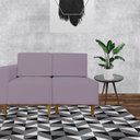 Ver imagem 3 de Poltrona Decorativa Alicia Lado Direito Suede Rosê Pés Madeira Mz Decor