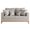 Ver imagem 2 de Sofá 2 Lugares Beny Base de Madeira Linho Cotton Cru Rr Decor