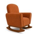 Ver imagem 6 de Poltrona Amamentação Nuvem Base Balanço com Puff Suede:Suede Terracota