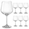 Jogo 6 Taças Cristal Vinho Água Titânio Bohemia Sandra 570ml - 1