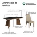 Ver imagem 4 de Conjunto Sala de Jantar Tampo de Madeira 4 Cadeiras Rustic/Preto/Imperial Arles Madesa