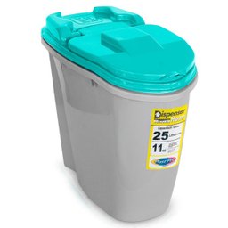 Porta Ração Dispenser Home 25L Plast Pet Azul - 1