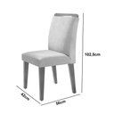 Ver imagem 4 de Sala de Jantar Mesa Olímpia 120cm em Mdf e 4 Cadeiras Athenas Moderna