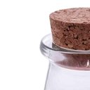 Ver imagem 4 de Mini Pote Decorativo com Rolha 100ml 10,5x5cm em Vidro Lyor Lembrancinhas Porta Mantimentos