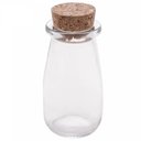Ver imagem 1 de Mini Pote Decorativo com Rolha 100ml 10,5x5cm em Vidro Lyor Lembrancinhas Porta Mantimentos