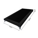 Ver imagem 4 de Cama Montessoriana Adulto Oriental Premium Solteiro Veludo Preto