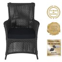 Ver imagem 5 de 2 Poltronas e 1 Mesa Igapó Alumínio Preta Corda Náutica E12 Preto