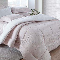 Edredom Casal 200 Fios Vintage Amor - Kacyumara Rosé - 1