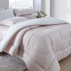 Edredom Casal 200 Fios Vintage Amor - Kacyumara Rosé