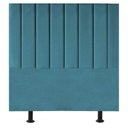 Ver imagem 1 de Cabeceira Estofada Cama Box Casal 140 Cm Maisa Suede Azul Turquesa