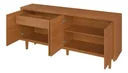 Ver imagem 6 de Buffet Dux 4 Portas 100% MDF Gaveta Interna Naturalle