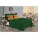 Ver imagem 4 de Jogo de Cama Casal Viúva Nobre 4 Peças Malha 100% Algodão - Verde-bandeira / Cobre
