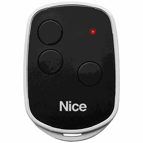 Controle P/ Portão Nice Dig Rf Open Tech Preto