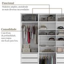 Ver imagem 7 de Closet Casal Duplo 100% MDF BP 277x277cm 12 Gavetas Sion Branco