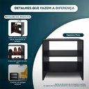 Ver imagem 6 de Sapateira Simples Preta para Quarto Sala