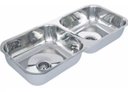 Ver imagem 1 de Cuba Dupla 84x34x14cm Aço Inox Válvula/sifão Tecnocuba