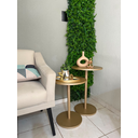 Ver imagem 2 de Kit com Duas Mesas Douradas Monopes