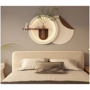Quadro Decorativo Led Controle Bateria 9v Lotus Decor Q8 - Nude