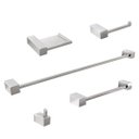Ver imagem 1 de 2 Kits Acessórios Banheiro Quadratus 5 Peças Inox Q5002
