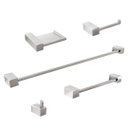 Ver imagem 1 de 2 Kits Acessórios Banheiro Quadratus 5 Peças Toalheiro 60cm Inox Q5002