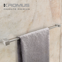 Ver imagem 7 de 2 Kits Acessórios Banheiro Quadratus 5 Peças Toalheiro 60cm Inox Q5002