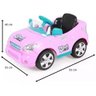 Carro Elétrico Sout Car Rosa 655 com Controle Remoto Homeplay - 4