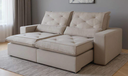 Ver imagem 1 de Sofá Retrátil e Reclinável Exclusive Luxo Molas Pocket Espuma D30 Hiper Soft Vários Tecidos 2,30m