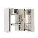 Ver imagem 7 de Guarda-Roupa Modulado de Canto Obliquo 6 Peças 7 Portas Reflectas Orion CabeCasa MadeiraOriginals