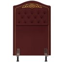 Ver imagem 5 de Cabeceira Cama Box Solteiro 90Cm Suede Vinho