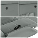 Ver mais imagens de Poltrona do Papai Reclinável Sala de Cinema Madrid Power Elétrica Massagem USB PU Cinza G23 Gran Bel