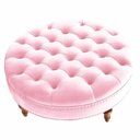 Ver imagem 1 de Puff Amara 70 Cm Suede Slk Decor Rosa Claro