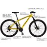 Bicicleta Esportiva Aro 29 Shimano 21 Marcha Suspensão Freio a Disco 531 Quadro 18 Alumínio - 2