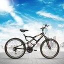 Ver imagem 2 de Bicicleta Aro 26 Aero Freio V-Break 21v MB 500 Full Preto Fosco - Mega Bike