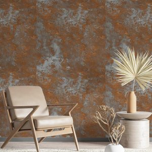 Papel de Parede Ferrugem Aço Cortein-60x300cm